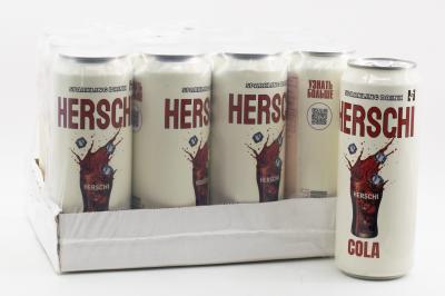 Напиток безалкогольный газированный HERSCHI Cola со вкусом Колы 450мл ж/б