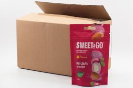 Конфеты Sweet&Go в брусничной глазури с цельным миндалем (Россия) 80г